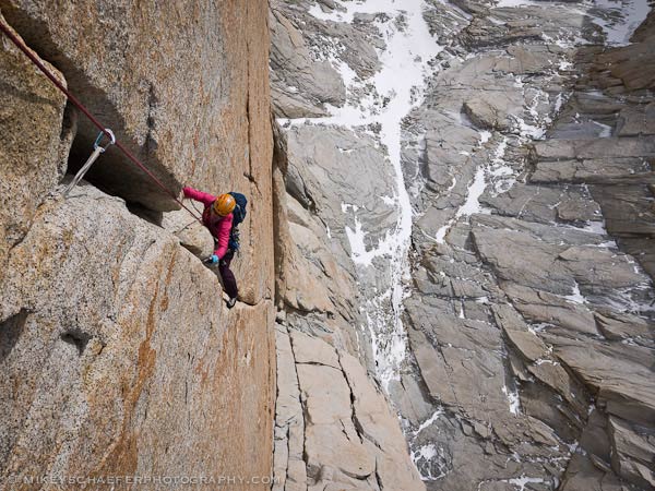 Tiempo Para La Playa, a new route on Aguja Innominata, in Argentine Patagonia